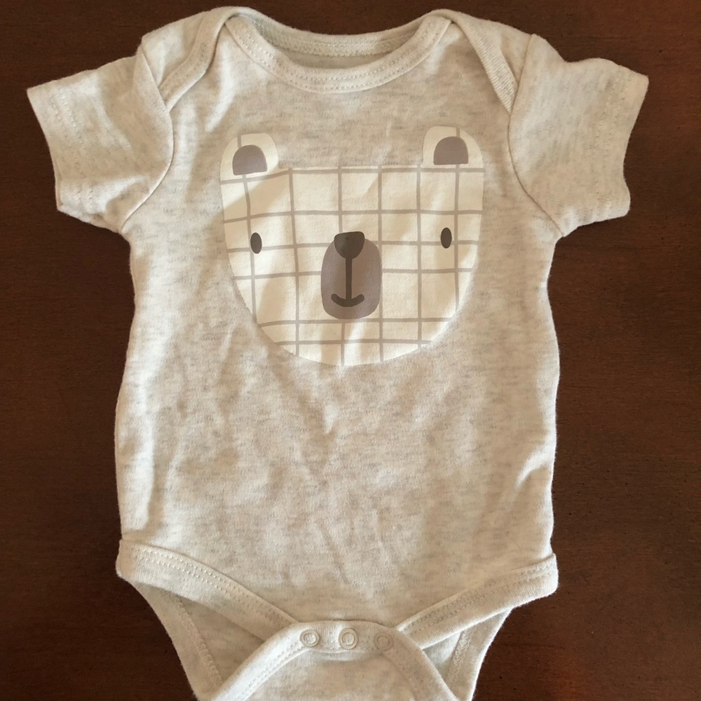 Bear face onesie
